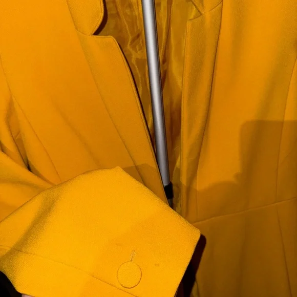 Zara Bright Yellow Longline Blazer - Picture 3 of 5